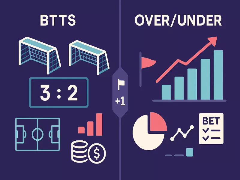 Market-specific betting approaches including BTTS, Over/Under goals, corners and Asian handicaps